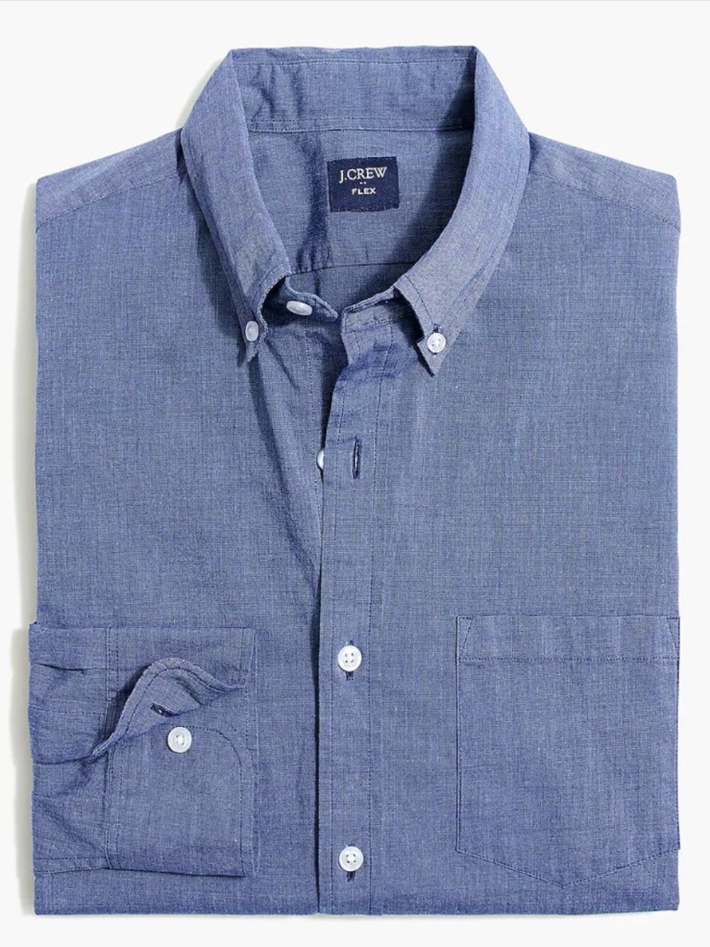 J Crew Classic-fit flex casual shirt Montclair Navy Blue Medium NWT